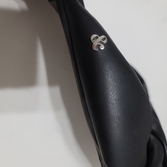 SAM & LIBBY Black Slide Sandals Sizes 8 Square Toe Twisted Pleather - Picture 5 of 10